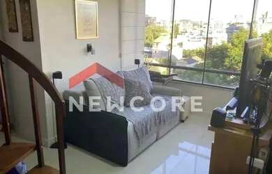 Imagem: O apartamento na cobertura possui 2 Dormitórios, 2 Banheiros