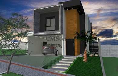 Imagem: A casa em condomínio possui 3 Dormitórios, 5 Banheiros, 4