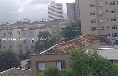 Imagem: O apartamento possui 1 Dormitório, 1 Banheiro, 1 Vaga na garagem