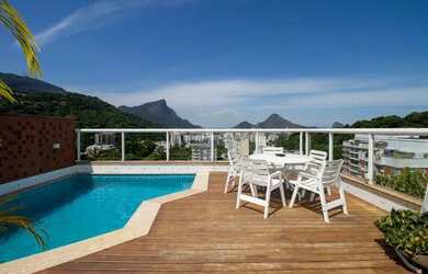 Imagem: O apartamento na cobertura possui 4 Dormitórios, 5 Banheiros