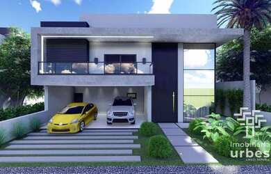 Imagem: A casa em condomínio possui 3 Dormitórios, 1 Banheiro, 4 Vagas