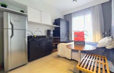 Imagem: O studio possui 1 Dormitório, 1 Banheiro, 1 Vaga na garagem