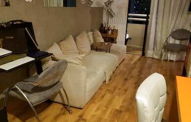 Imagem: O apartamento possui 1 Dormitório, 1 Banheiro, 1 Vaga na garagem