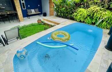 Imagem: A casa em condomínio possui 3 Dormitórios, 4 Banheiros, 4