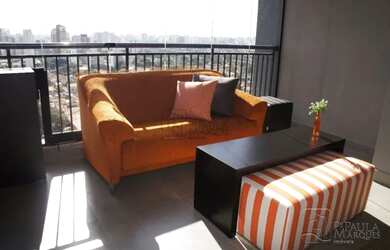 Imagem: O apartamento possui 1 Dormitório, 1 Banheiro, 1 Vaga na garagem