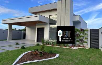 Imagem: A casa em condomínio possui 3 Dormitórios, 3 Banheiros, 2