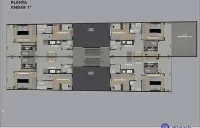 Imagem: O apartamento possui 2 Dormitórios, 1 Banheiro, 1 Vaga na garagem