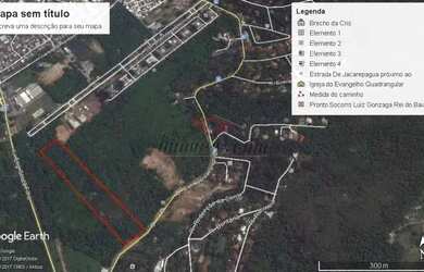 Imagem: O terreno possui 25.600m² de Área e está localizado em Jacarepaguá