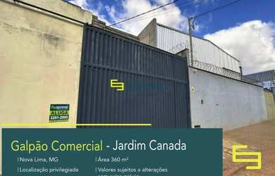Imagem: O depósito possui 360m² de Área e está localizado em Jardim