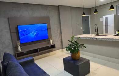 Imagem: O apartamento possui 1 Dormitório, 1 Banheiro, Imóvel mobiliado