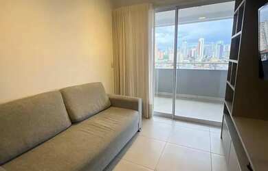 Imagem: O apartamento possui 1 Dormitório, 1 Banheiro, 1 Vaga na garagem