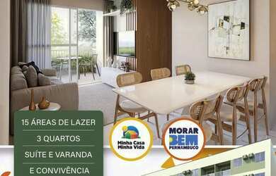 Imagem: O apartamento possui 3 Dormitórios, 2 Banheiros, 1 Vaga na