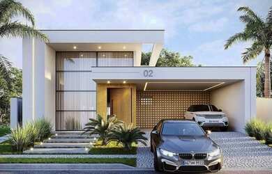 Imagem: A casa possui 3 Dormitórios, 2 Banheiros, 2 Vagas na garagem