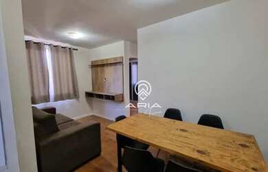 Imagem: O apartamento possui 2 Dormitórios, 1 Banheiro, 1 Vaga na garagem