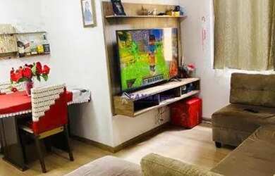 Imagem: O apartamento possui 2 Dormitórios, 1 Banheiro, 1 Vaga na garagem