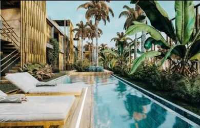 Imagem: O studio possui 1 Dormitório, 1 Banheiro, 37m² de Área e