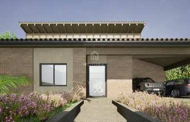 Imagem: A casa em condomínio possui 4 Dormitórios, 5 Banheiros, 4