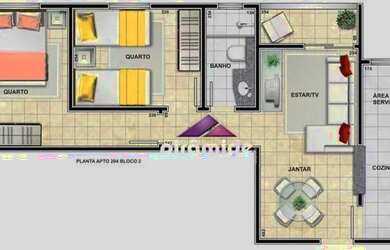 Imagem 13: Apartamento com 3 dormitórios, 64 m² - venda por R$ 395.000,00 ou aluguel por R$ 2.570,00