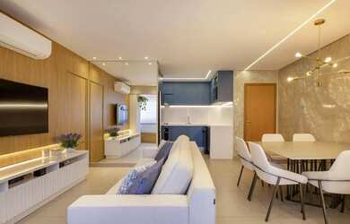 Imagem: O apartamento possui 3 Dormitórios, 2 Banheiros, 2 Vagas na