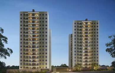 Imagem: O apartamento possui 2 Dormitórios, 1 Banheiro, 1 Vaga na garagem