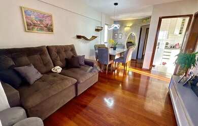 Imagem: O apartamento possui 1 Dormitório, 2 Banheiros, 1 Vaga na garagem