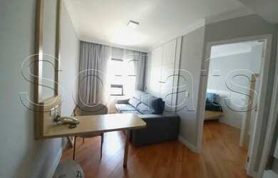 Imagem: O studio para alugar possui 1 Dormitório, 1 Banheiro, 1 Vaga