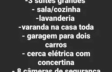 Imagem: A casa possui 3 Dormitórios, 3 Banheiros e 2 Vagas na garagem