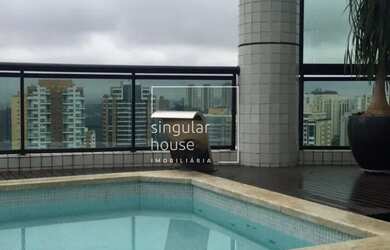 Imagem: O apartamento na cobertura possui 3 Dormitórios, 5 Banheiros