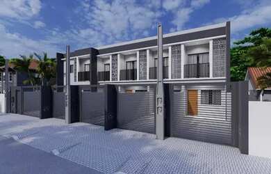 Imagem: A casa possui 2 Dormitórios, 2 Banheiros, 2 Vagas na garagem