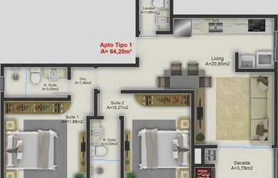 Imagem 10: APARTAMENTOS EM ITAPEMA, COM 02 DORMS, ACEITA FINANCIAMENTO!!! Morretes