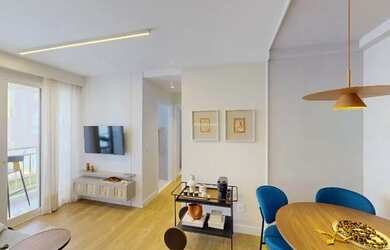 Imagem: O apartamento possui 2 Dormitórios, 1 Banheiro, 1 Vaga na garagem