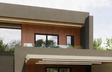 Imagem: A casa possui 3 Dormitórios, 1 Banheiro, 2 Vagas na garagem