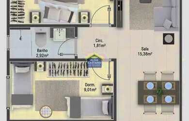 Imagem 12: Grande Oportunidade Novo 02 dorms, Aviacao. Entrada de 56 mil