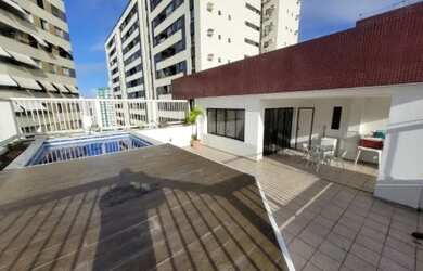 Imagem: O apartamento na cobertura possui 4 Dormitórios, 5 Banheiros