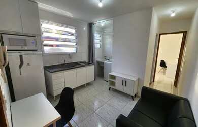 Imagem: O apartamento possui 1 Dormitório, 1 Banheiro, 25m² de Área