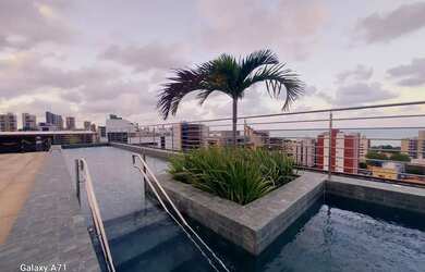 Imagem: O apartamento possui 1 Dormitório, 2 Banheiros, 1 Vaga na garagem