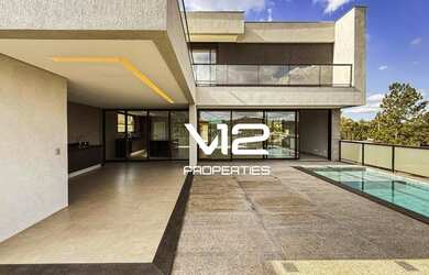 Imagem: A casa em condomínio possui 4 Dormitórios, 5 Banheiros, 4