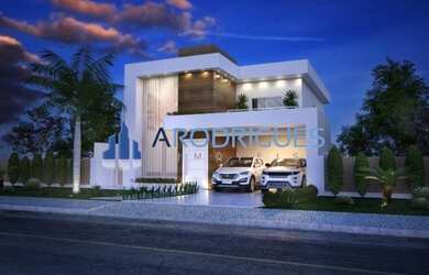 Imagem: A casa em condomínio possui 4 Dormitórios, 5 Banheiros, 4