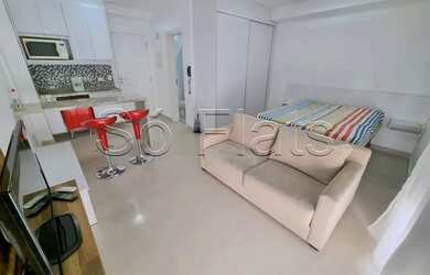 Imagem: O studio possui 1 Dormitório, 1 Banheiro, 1 Vaga na garagem