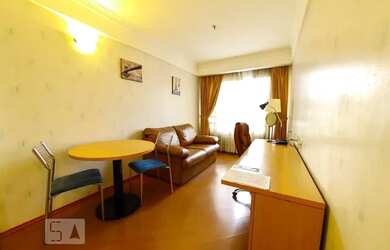 Imagem: O apartamento possui 1 Dormitório, 1 Banheiro, 1 Vaga na garagem