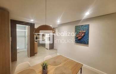 Imagem: O studio possui 1 Dormitório, 1 Banheiro, 40m² de Área e