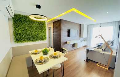 Imagem: O apartamento possui 2 Dormitórios, 1 Banheiro, 1 Vaga na garagem