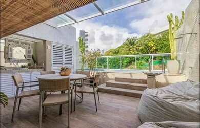 Imagem: O apartamento na cobertura possui 3 Dormitórios, 2 Banheiros