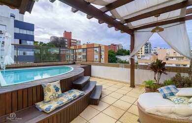 Imagem: O apartamento na cobertura possui 2 Dormitórios, 2 Banheiros