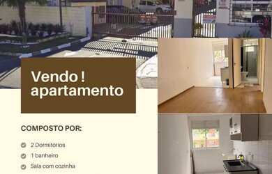 Imagem: O apartamento possui 2 Dormitórios, 1 Banheiro, 1 Vaga na garagem