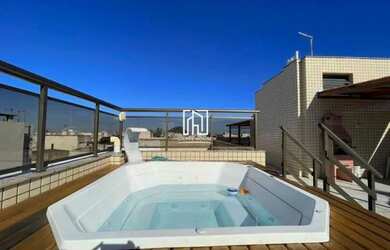 Imagem: O apartamento na cobertura possui 3 Dormitórios, 5 Banheiros