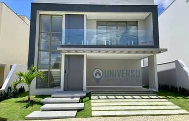 Imagem: A casa em condomínio possui 4 Dormitórios, 5 Banheiros, 4