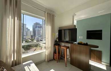 Imagem 2: Apartamento 2 dormitórios mobiliado com vista liberada no Navegantes...