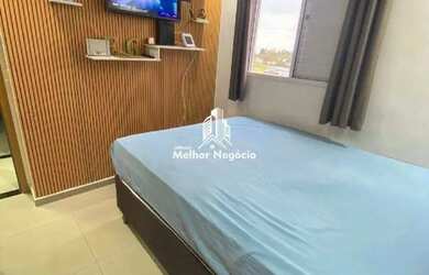 Imagem: O apartamento possui 2 Dormitórios, 1 Banheiro, 1 Vaga na garagem