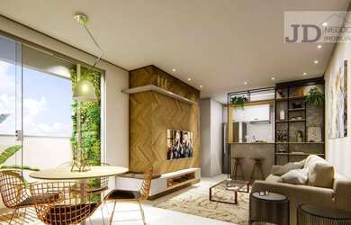 Imagem: O apartamento possui 2 Dormitórios, 1 Banheiro, 2 Vagas na